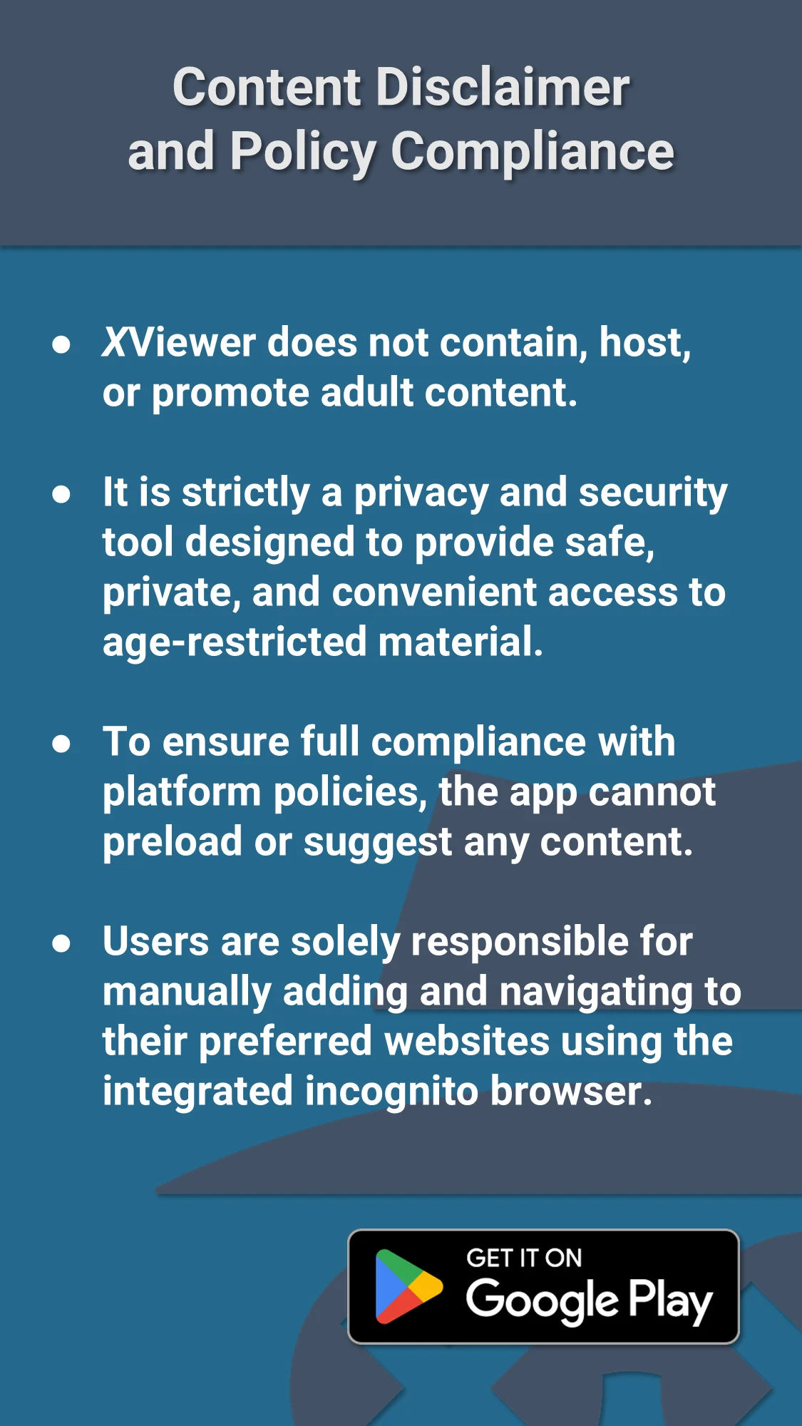 XViewer: Adult Content Privacy screenshot