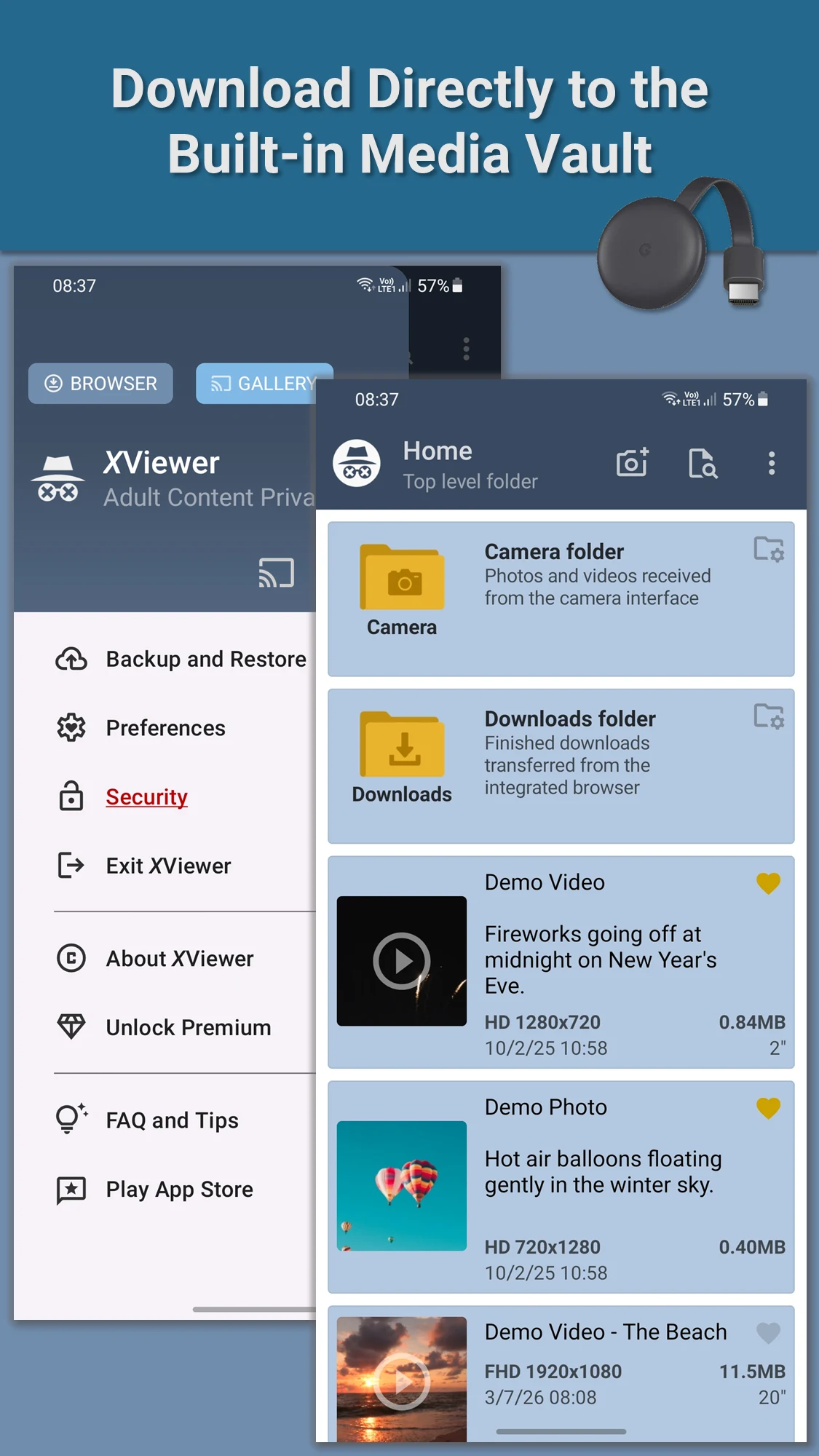 XViewer: Adult Content Privacy screenshot
