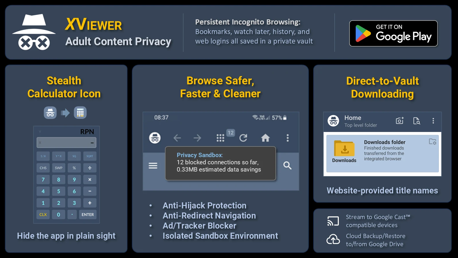 XViewer: Adult Content Privacy screenshot